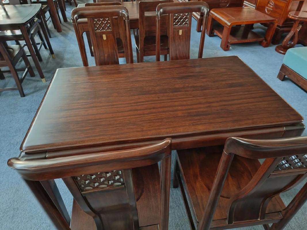 乌金木家具的划痕、调色、开裂维修核心：匹配木材纹理与颜色(图4)